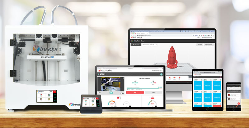 AstroPrint 3D Printing Software Platform